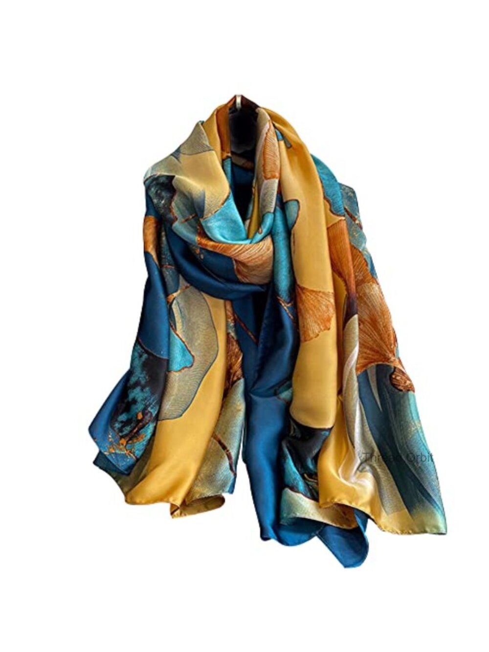 100% Mulberry Silk Long Satin Scarf Lightweight Wrap Shawl